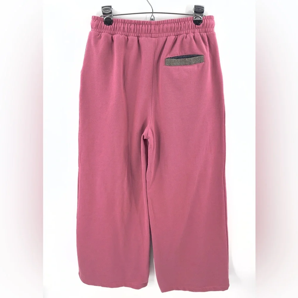 Missoni Wide Leg Sweatpants Womens Size Large Pink Lounge Comfy Pink Luxury
